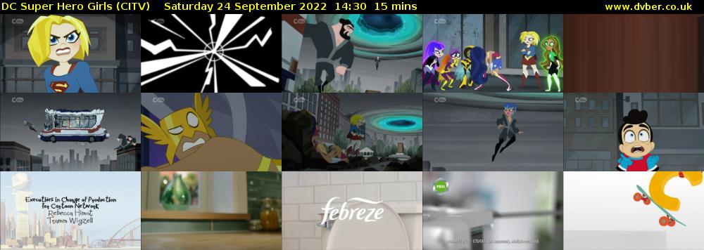 DC Super Hero Girls (CITV) Saturday 24 September 2022 14:30 - 14:45