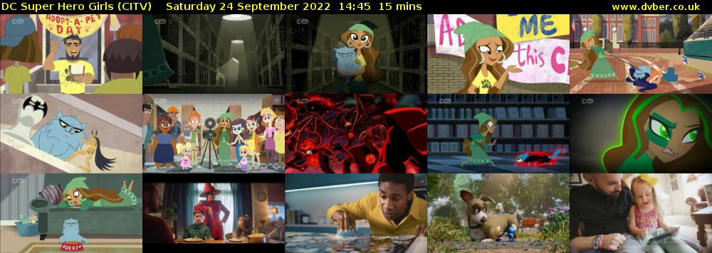 DC Super Hero Girls (CITV) Saturday 24 September 2022 14:45 - 15:00
