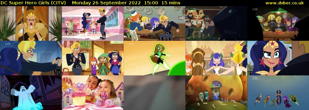 DC Super Hero Girls (CITV) Monday 26 September 2022 15:00 - 15:15
