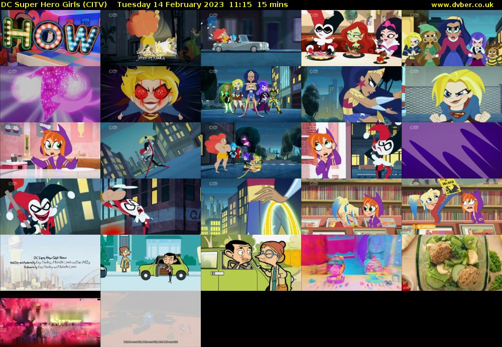 DC Super Hero Girls (CITV) Tuesday 14 February 2023 11:15 - 11:30
