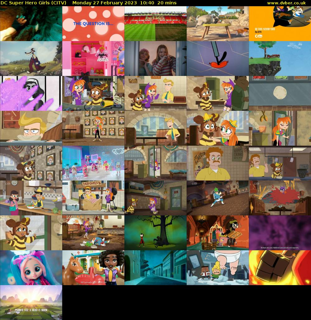 DC Super Hero Girls (CITV) Monday 27 February 2023 10:40 - 11:00