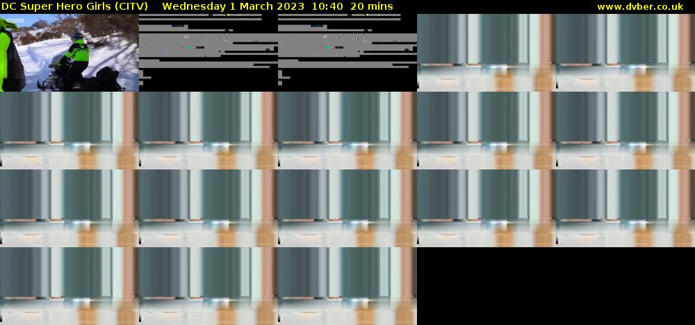 DC Super Hero Girls (CITV) Wednesday 1 March 2023 10:40 - 11:00