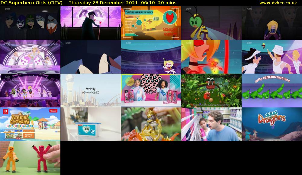 DC Superhero Girls (CITV) Thursday 23 December 2021 06:10 - 06:30