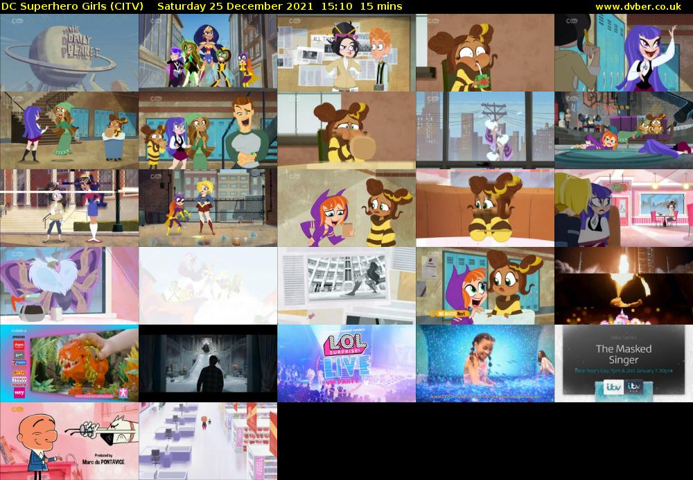 DC Superhero Girls (CITV) Saturday 25 December 2021 15:10 - 15:25