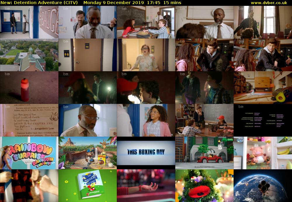 Detention Adventure (CITV) Monday 9 December 2019 17:45 - 18:00