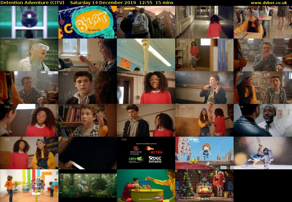 Detention Adventure (CITV) Saturday 14 December 2019 12:55 - 13:10