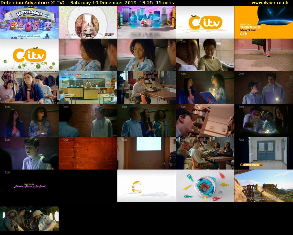 Detention Adventure (CITV) Saturday 14 December 2019 13:25 - 13:40