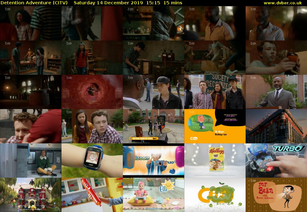 Detention Adventure (CITV) Saturday 14 December 2019 15:15 - 15:30