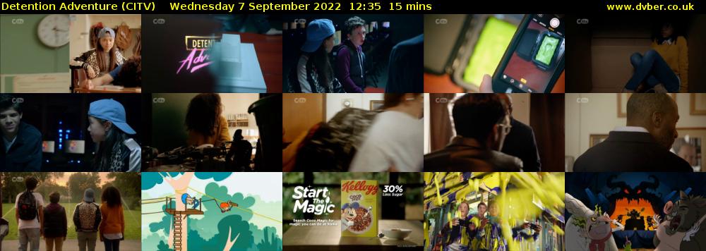 Detention Adventure (CITV) Wednesday 7 September 2022 12:35 - 12:50