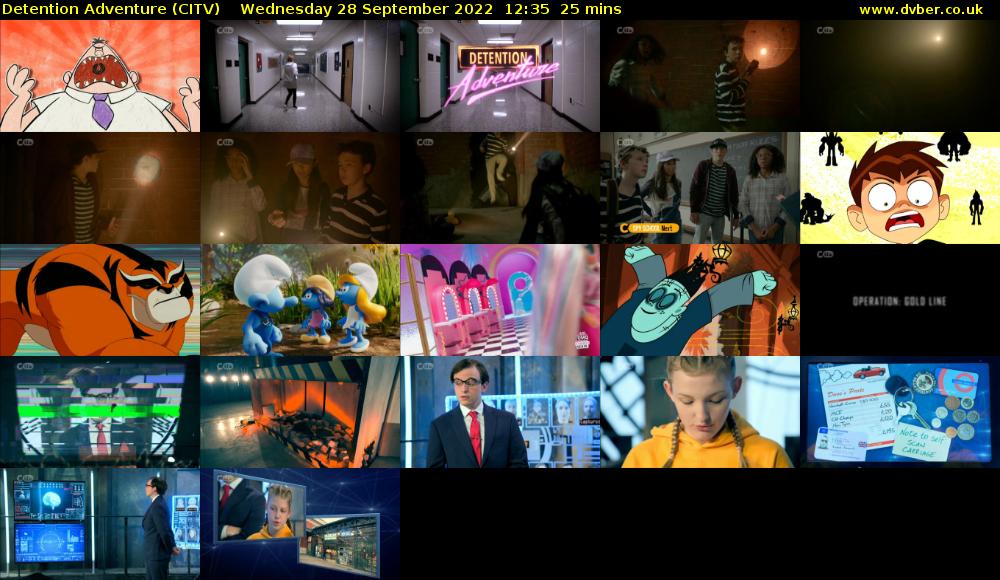 Detention Adventure (CITV) Wednesday 28 September 2022 12:35 - 13:00