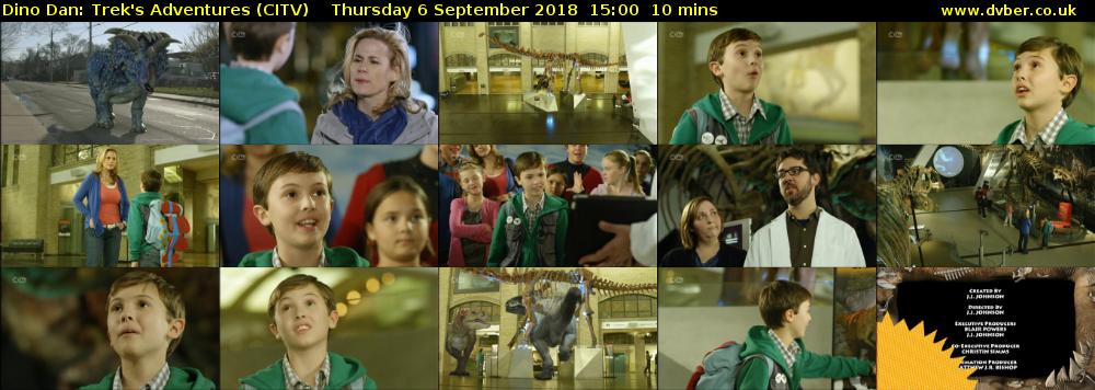 Dino Dan: Trek's Adventures (CITV) Thursday 6 September 2018 15:00 - 15:10