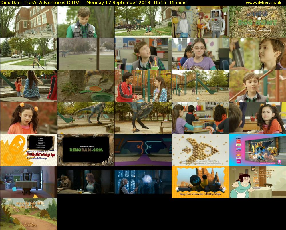Dino Dan: Trek's Adventures (CITV) Monday 17 September 2018 10:15 - 10:30