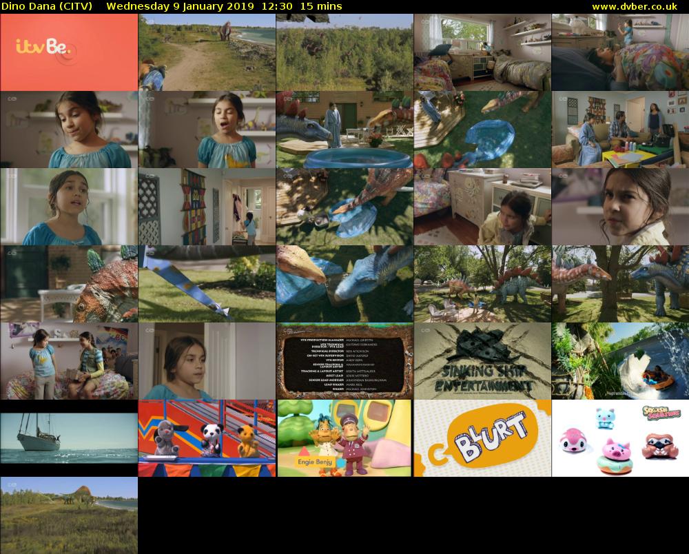 Dino Dana (CITV) Wednesday 9 January 2019 12:30 - 12:45