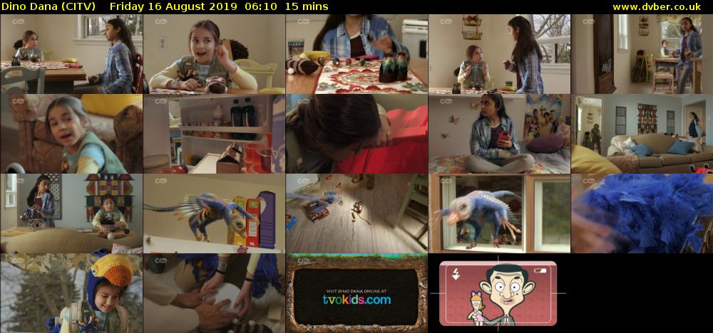 Dino Dana (CITV) Friday 16 August 2019 06:10 - 06:25