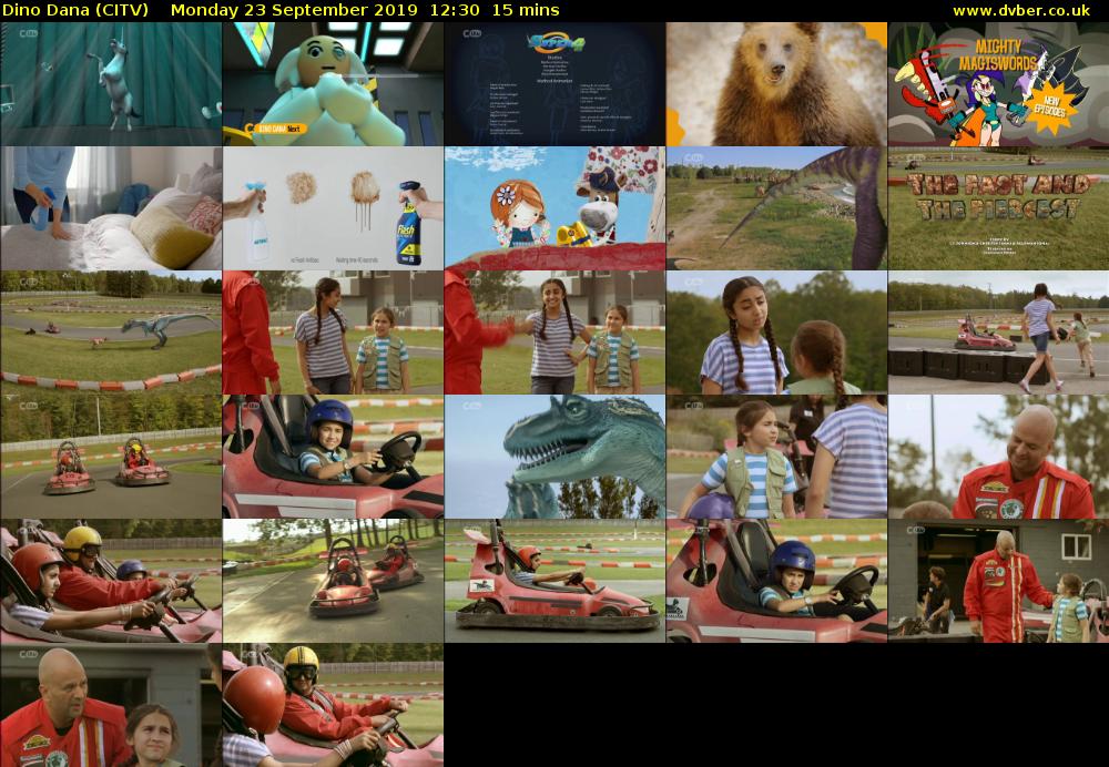 Dino Dana (CITV) Monday 23 September 2019 12:30 - 12:45