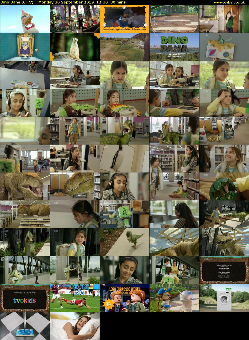 Dino Dana (CITV) Monday 30 September 2019 12:30 - 13:00