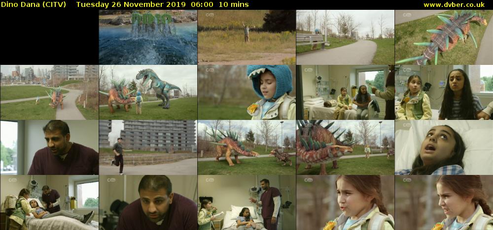 Dino Dana (CITV) Tuesday 26 November 2019 06:00 - 06:10