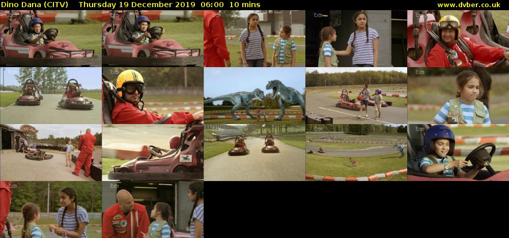 Dino Dana (CITV) Thursday 19 December 2019 06:00 - 06:10