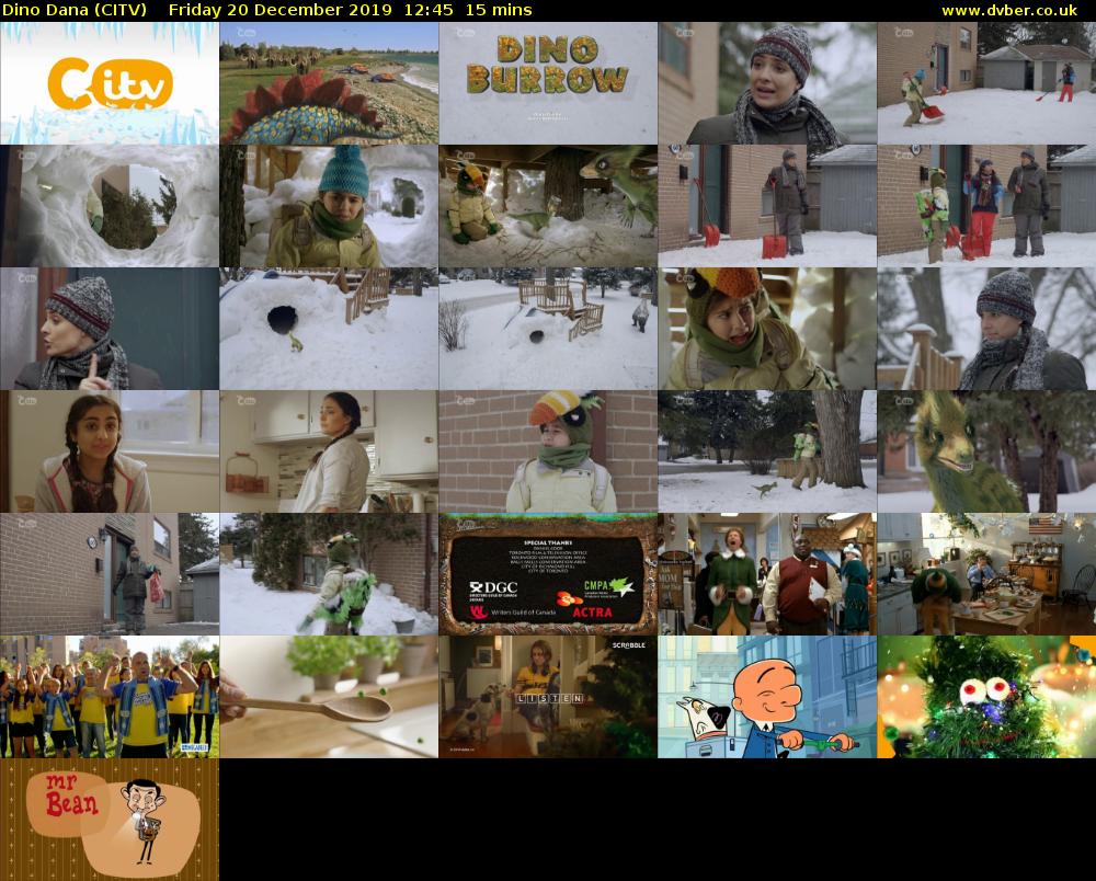 Dino Dana (CITV) Friday 20 December 2019 12:45 - 13:00