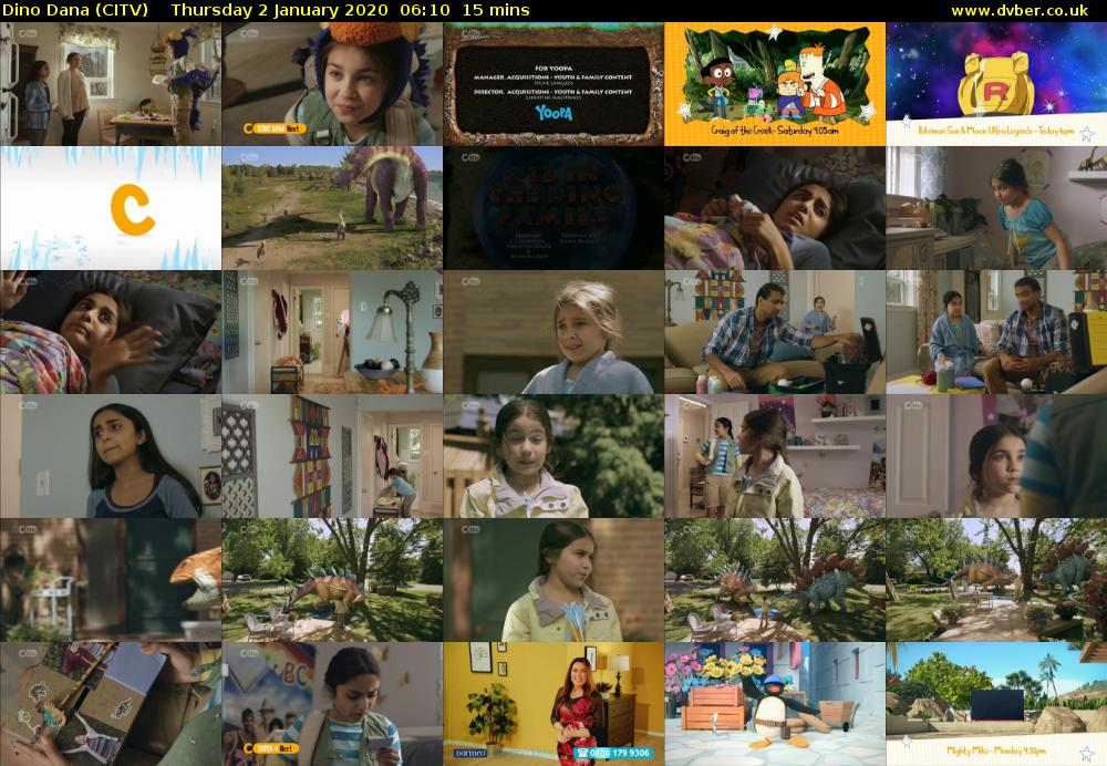 Dino Dana (CITV) Thursday 2 January 2020 06:10 - 06:25