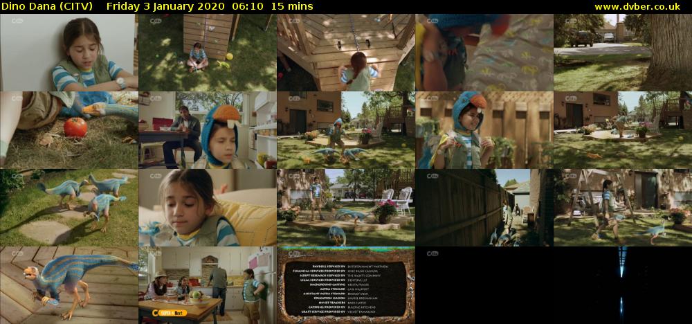 Dino Dana (CITV) Friday 3 January 2020 06:10 - 06:25