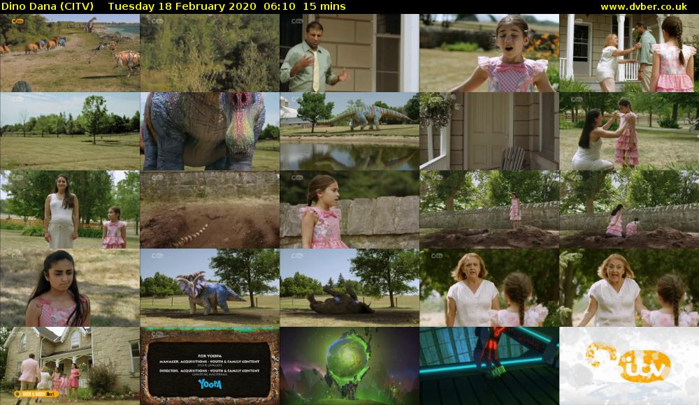 Dino Dana (CITV) Tuesday 18 February 2020 06:10 - 06:25