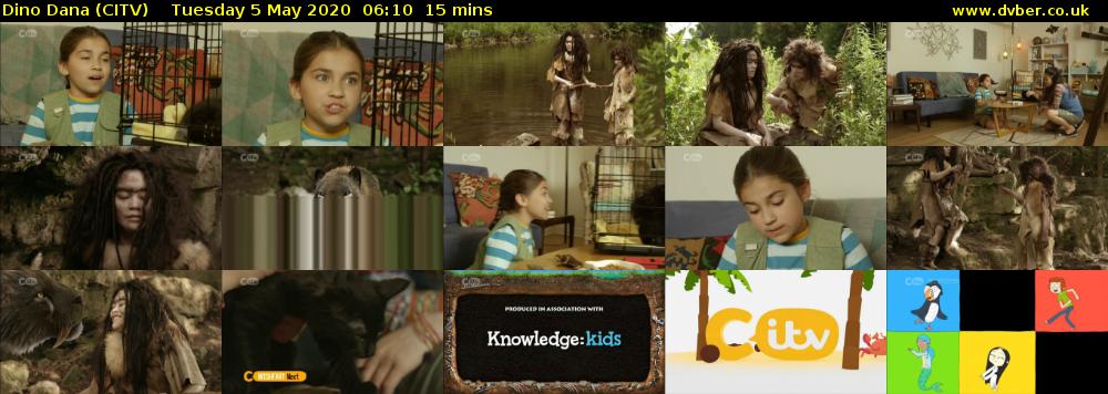 Dino Dana (CITV) Tuesday 5 May 2020 06:10 - 06:25