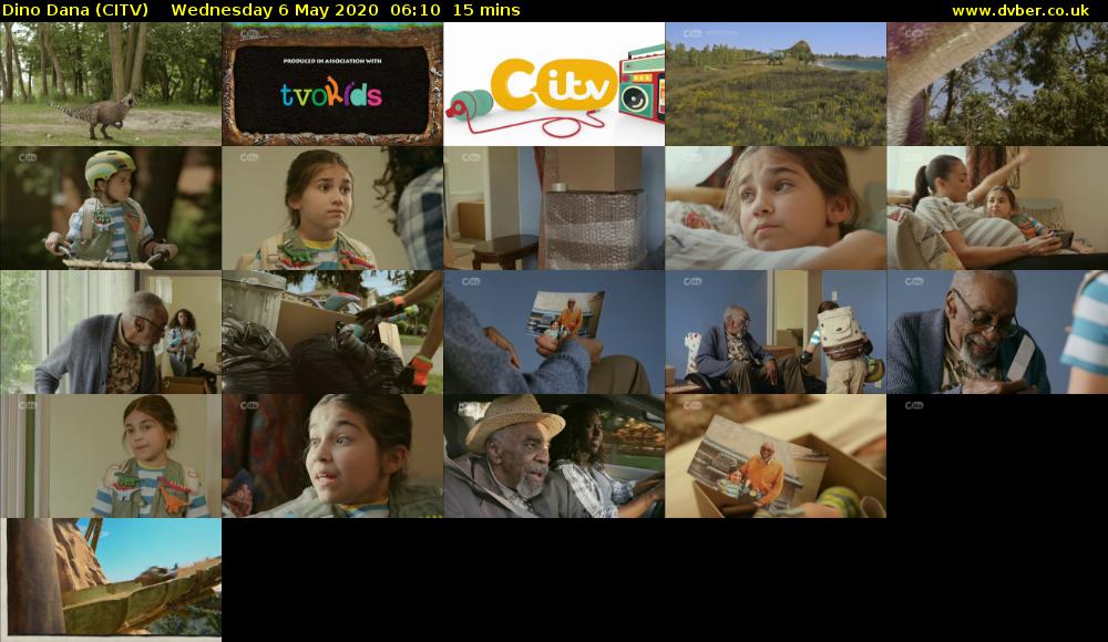 Dino Dana (CITV) Wednesday 6 May 2020 06:10 - 06:25
