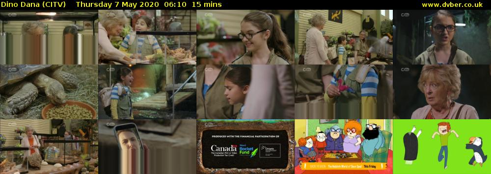 Dino Dana (CITV) Thursday 7 May 2020 06:10 - 06:25