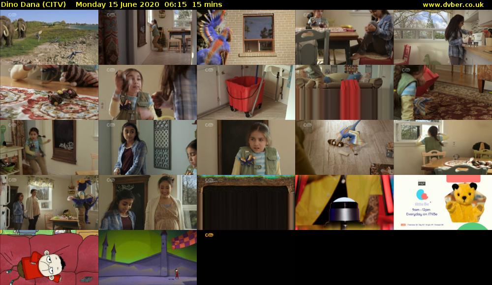 Dino Dana (CITV) Monday 15 June 2020 06:15 - 06:30