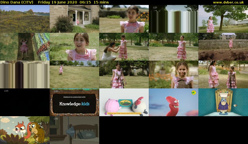 Dino Dana (CITV) Friday 19 June 2020 06:15 - 06:30