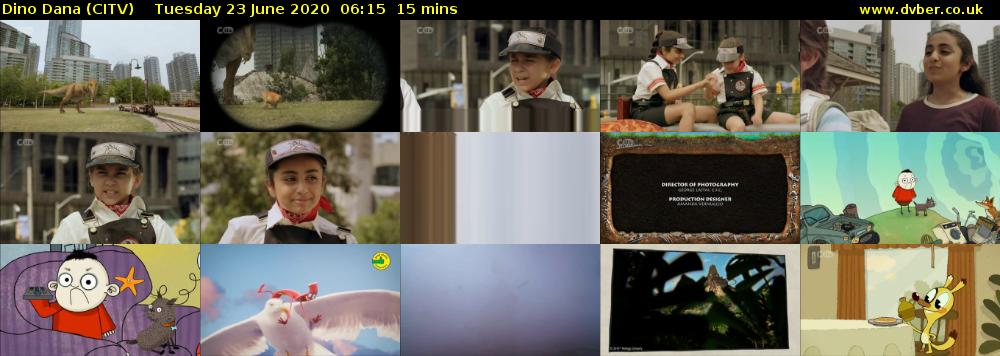 Dino Dana (CITV) Tuesday 23 June 2020 06:15 - 06:30