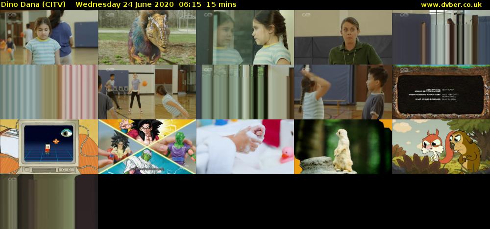 Dino Dana (CITV) Wednesday 24 June 2020 06:15 - 06:30