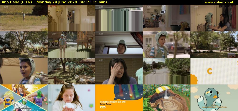 Dino Dana (CITV) Monday 29 June 2020 06:15 - 06:30