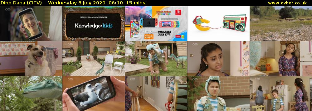 Dino Dana (CITV) Wednesday 8 July 2020 06:10 - 06:25