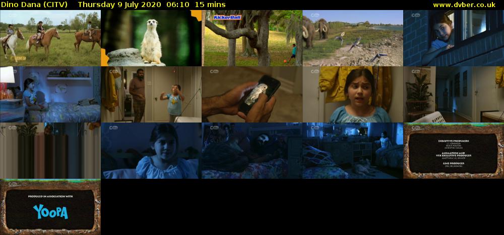 Dino Dana (CITV) Thursday 9 July 2020 06:10 - 06:25