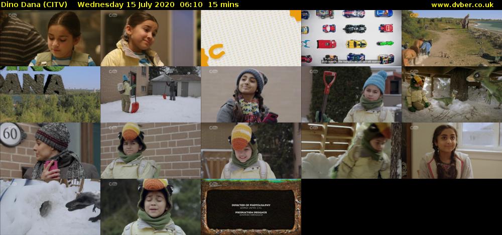 Dino Dana (CITV) Wednesday 15 July 2020 06:10 - 06:25