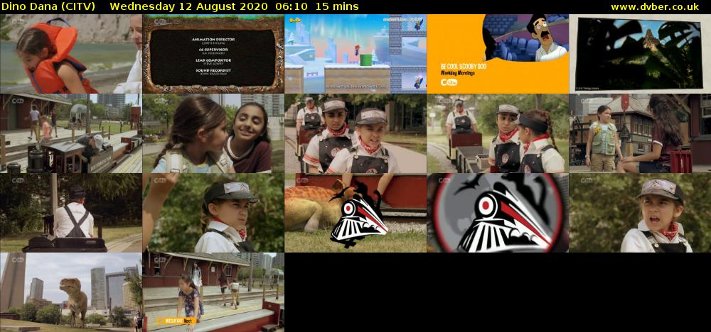 Dino Dana (CITV) Wednesday 12 August 2020 06:10 - 06:25