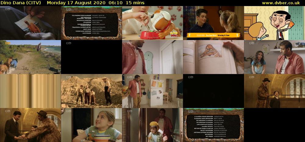 Dino Dana (CITV) Monday 17 August 2020 06:10 - 06:25