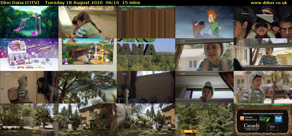 Dino Dana (CITV) Tuesday 18 August 2020 06:10 - 06:25