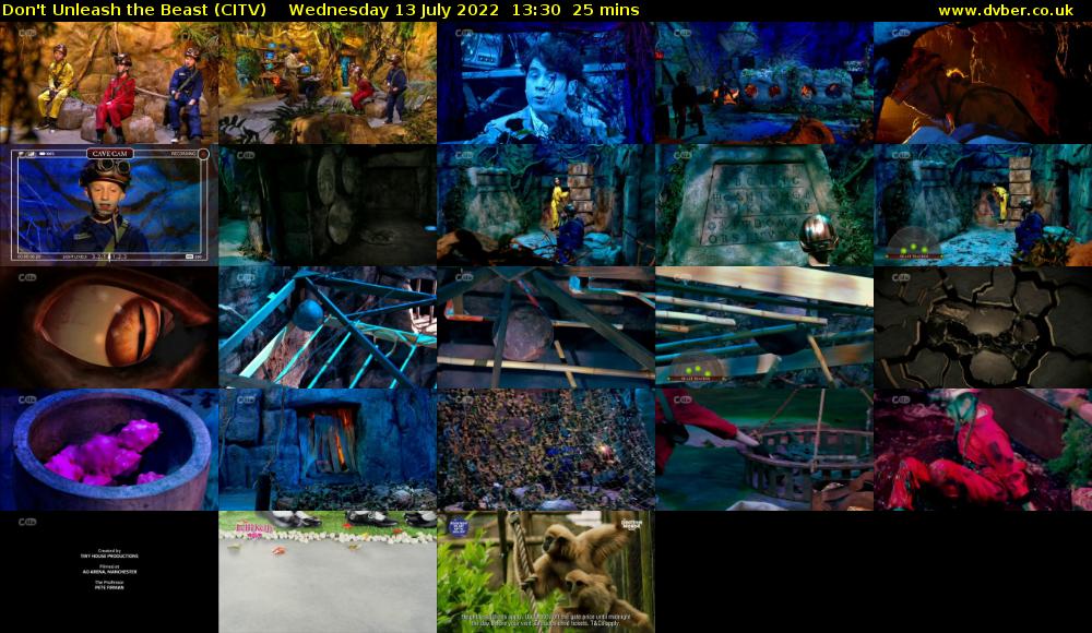 Don't Unleash the Beast (CITV) Wednesday 13 July 2022 13:30 - 13:55