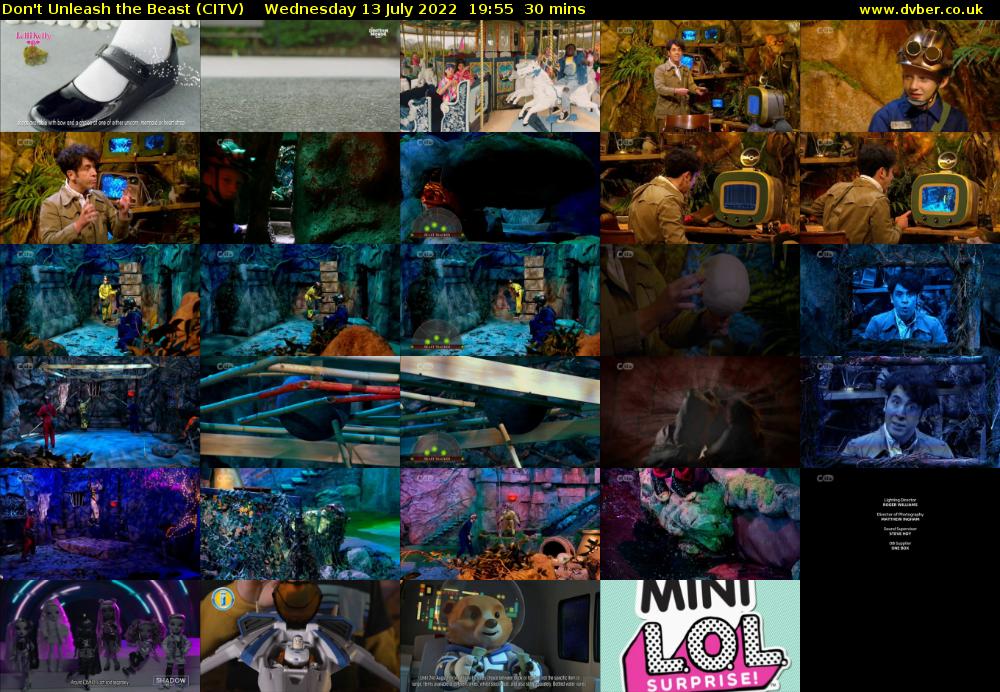 Don't Unleash the Beast (CITV) Wednesday 13 July 2022 19:55 - 20:25