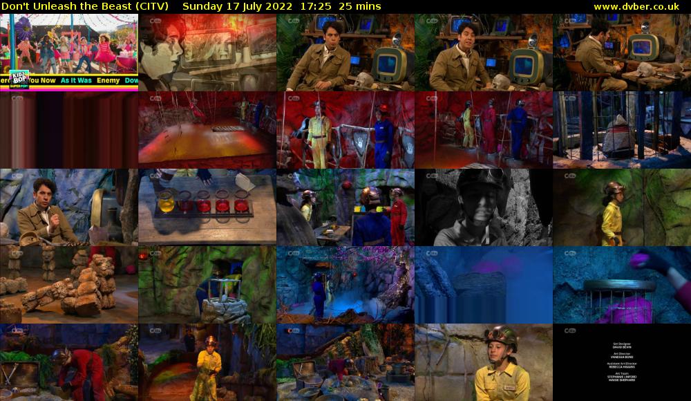 Don't Unleash the Beast (CITV) Sunday 17 July 2022 17:25 - 17:50