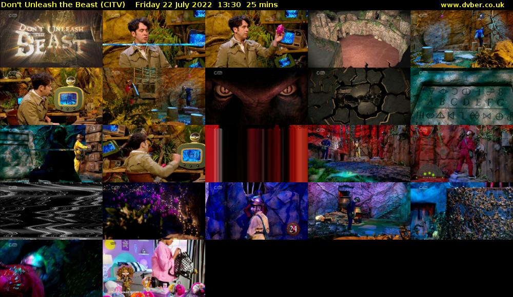 Don't Unleash the Beast (CITV) Friday 22 July 2022 13:30 - 13:55