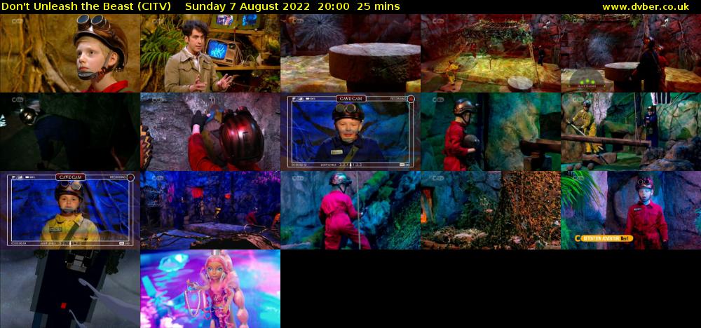 Don't Unleash the Beast (CITV) Sunday 7 August 2022 20:00 - 20:25
