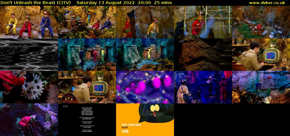 Don't Unleash the Beast (CITV) Saturday 13 August 2022 20:00 - 20:25