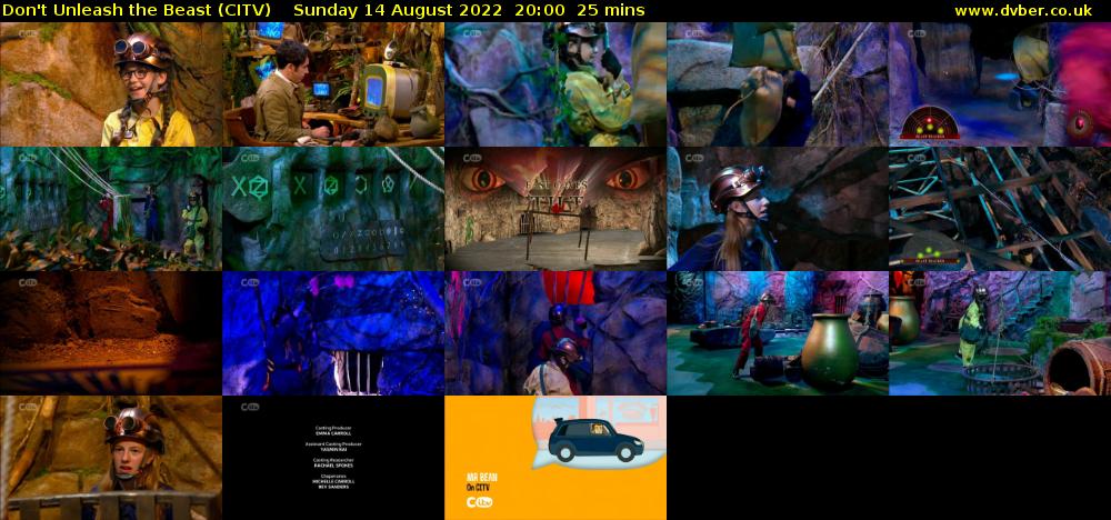 Don't Unleash the Beast (CITV) Sunday 14 August 2022 20:00 - 20:25