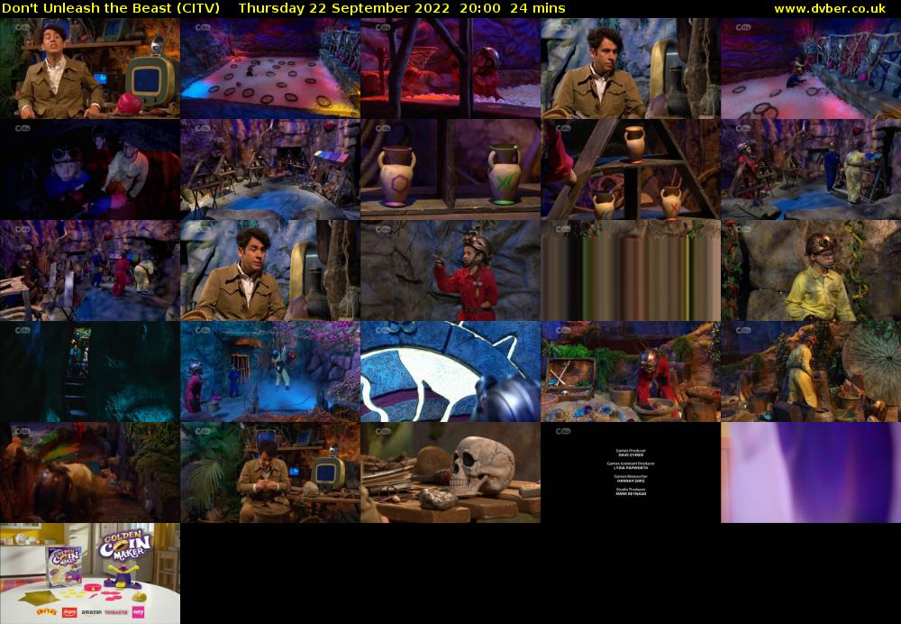 Don't Unleash the Beast (CITV) Thursday 22 September 2022 20:00 - 20:24