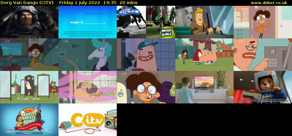 Dorg Van Dango (CITV) Friday 1 July 2022 14:35 - 14:55