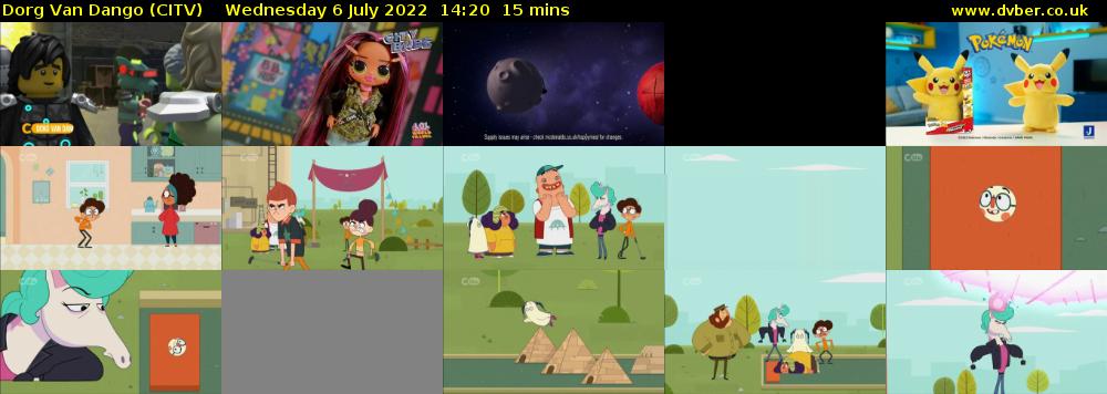 Dorg Van Dango (CITV) Wednesday 6 July 2022 14:20 - 14:35